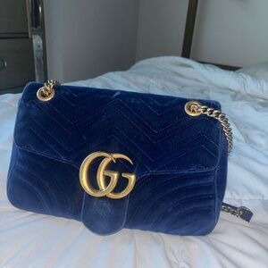 Gucci Suede Marmont Bag